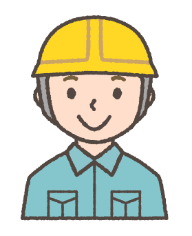 入社1年目　20代男性のイラスト